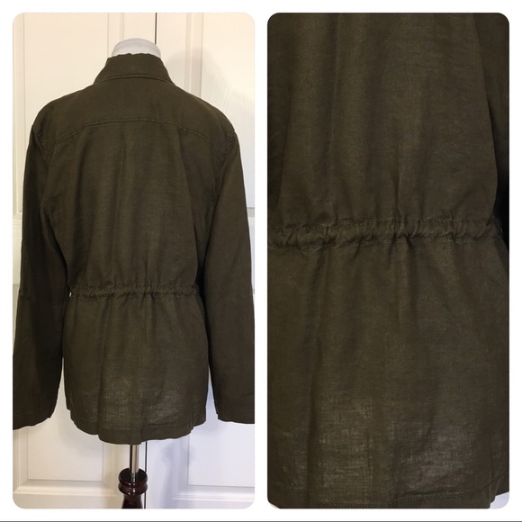 NWT! Atelier Max Linen safari jacket - Picture 2 of 8